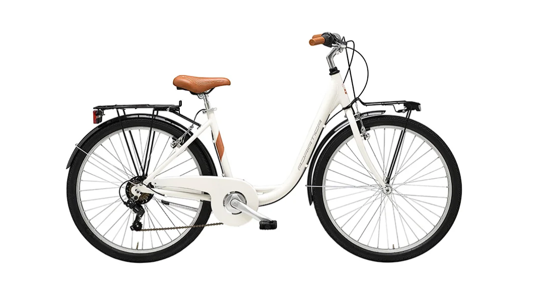 White standard rental bike, no battery